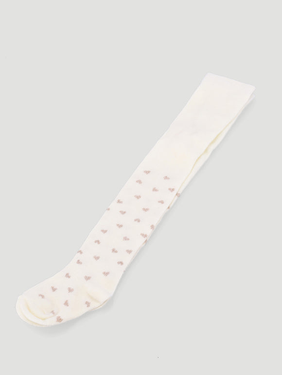 Girls Glitter Heart Stockings