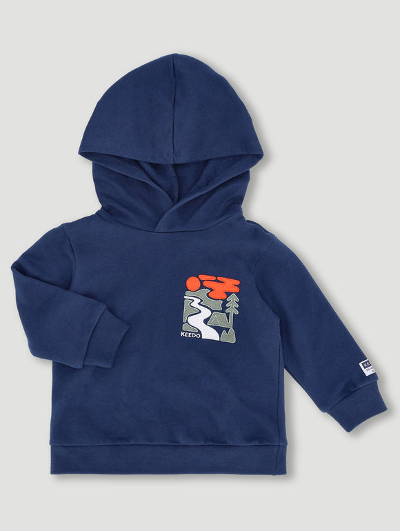 Boys Fleece Hoody With Applique