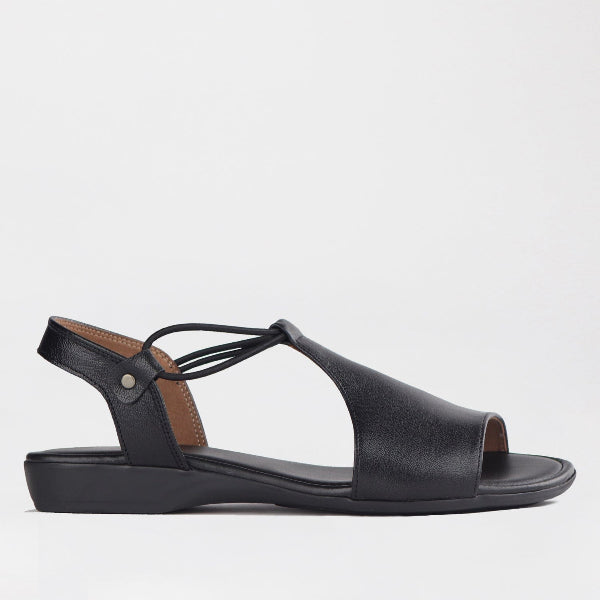 Mary Jane Suede Flat In Brown - 13139