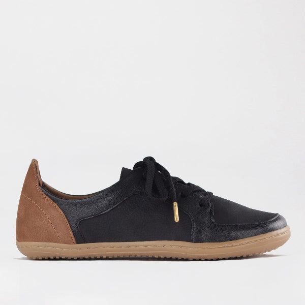 Mary Jane Suede Flat In Brown - 13006