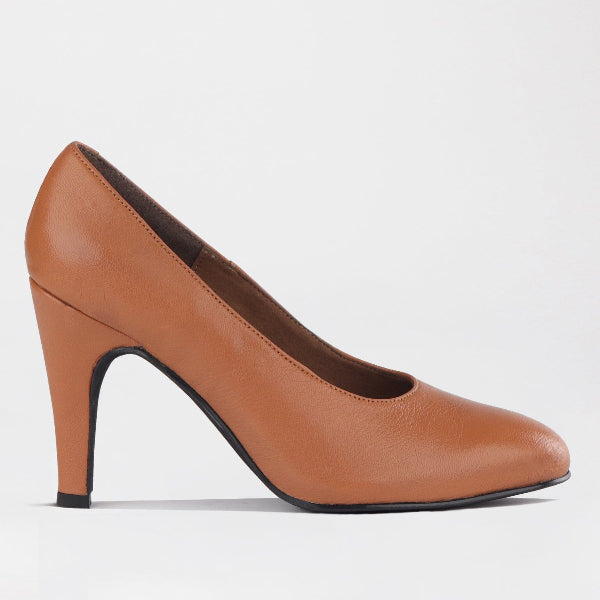 Mary Jane Suede Flat In Brown - 13004