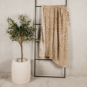 Sublime Wave Knitted Throw – Natural