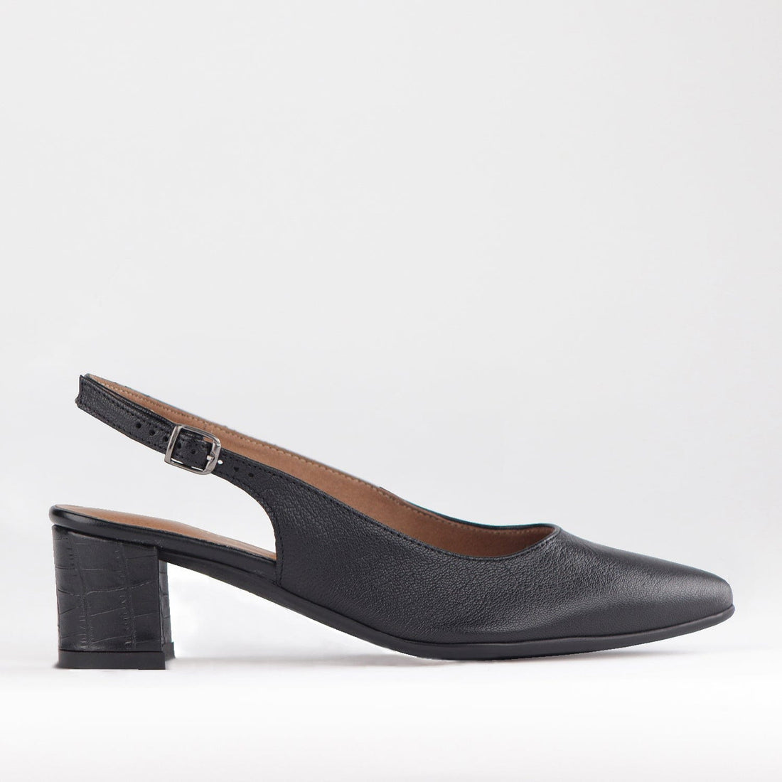 Mary Jane Suede Flat In Brown - 13091