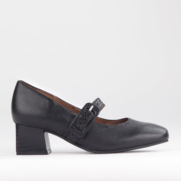 Mary Jane Suede Flat In Brown - 13144