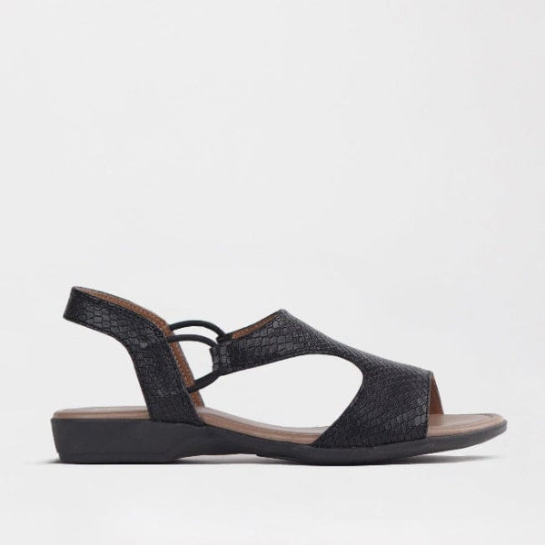 Mary Jane Suede Flat In Brown - 13074