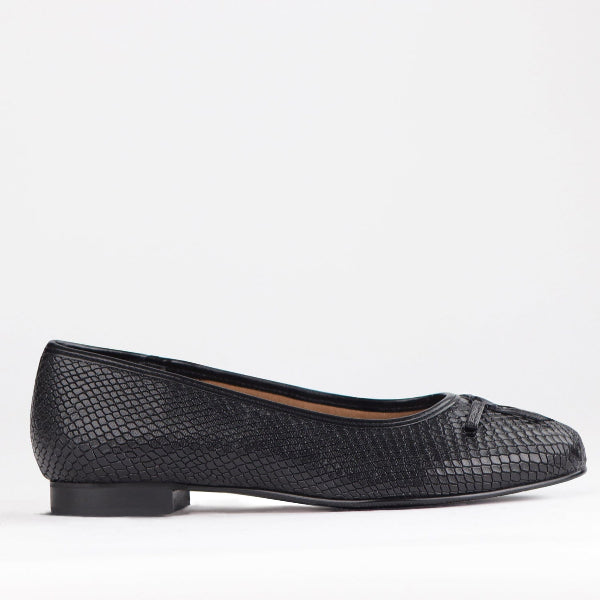Mary Jane Suede Flat In Brown - 13035