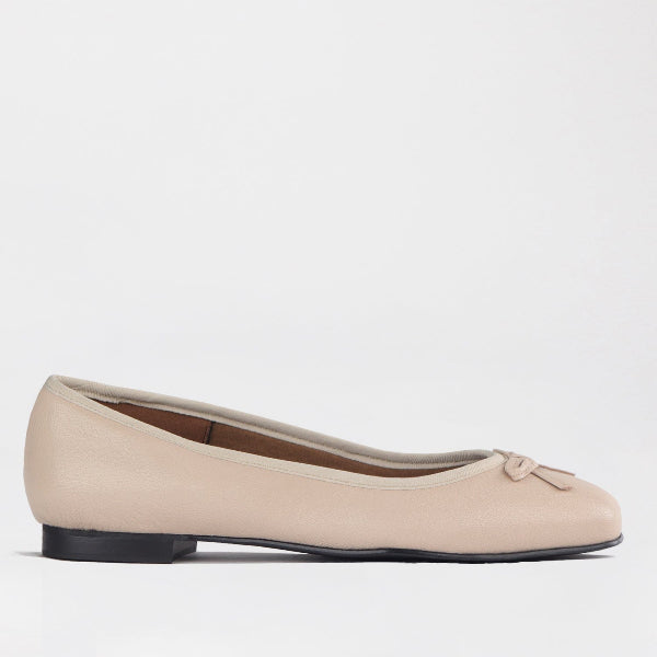 Mary Jane Suede Flat In Brown - 12997