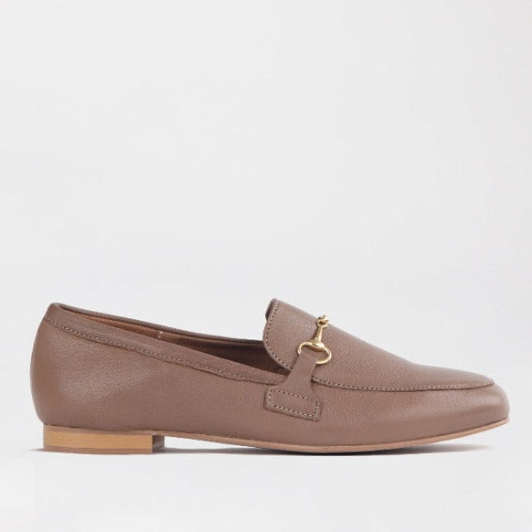 Mary Jane Suede Flat In Brown - 13090