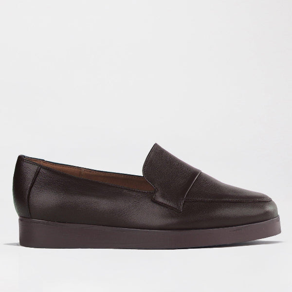 Mary Jane Suede Flat In Brown - 13157