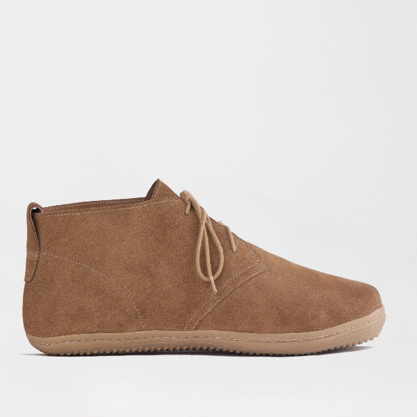 Mary Jane Suede Flat In Brown - 12988