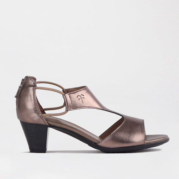 Mary Jane Suede Flat In Brown - 13117