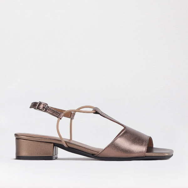 Mary Jane Suede Flat In Brown - 13039