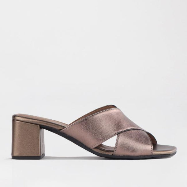 Mary Jane Suede Flat In Brown - 13045