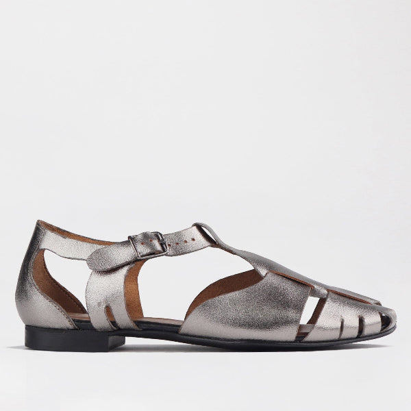 Mary Jane Suede Flat In Brown - 12984