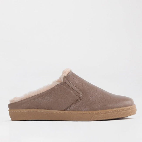 Mary Jane Suede Flat In Brown - 13066