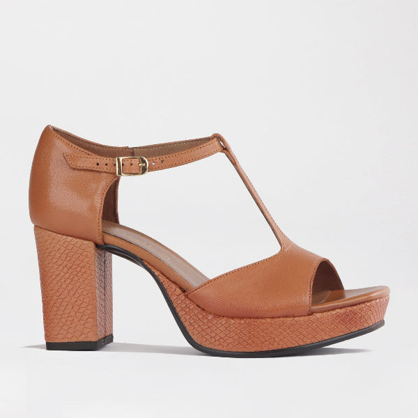 Mary Jane Suede Flat In Brown - 13137