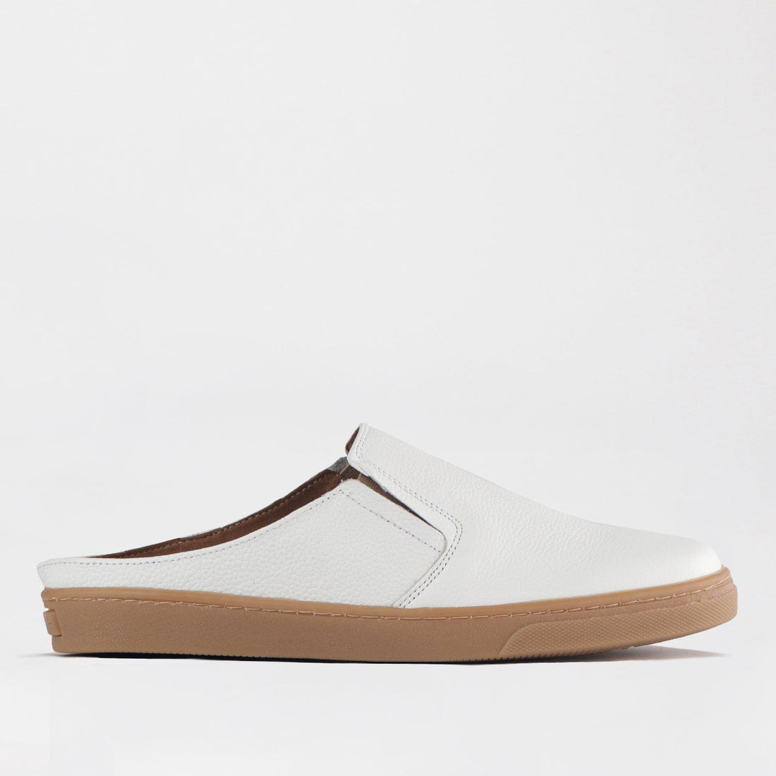 Mary Jane Suede Flat In Brown - 13032