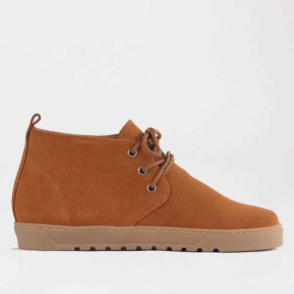 Men'S Suede Vellies With Removable Footbed In Tan Suede - 12746