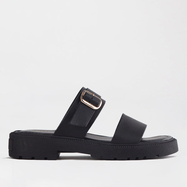 Mary Jane Suede Flat In Brown - 13092