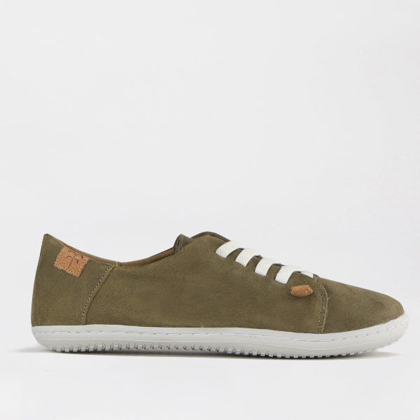 Mary Jane Suede Flat In Brown - 13019