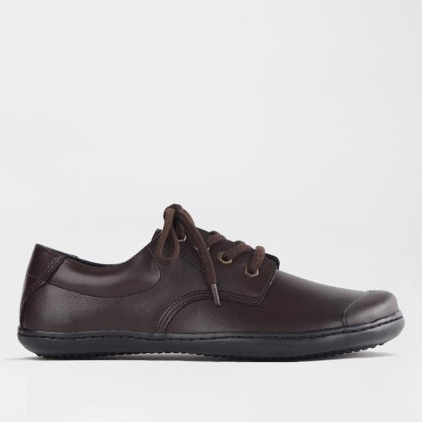 Boys Lace-Up School Shoe In Brown Sizes 39-47 - 7825