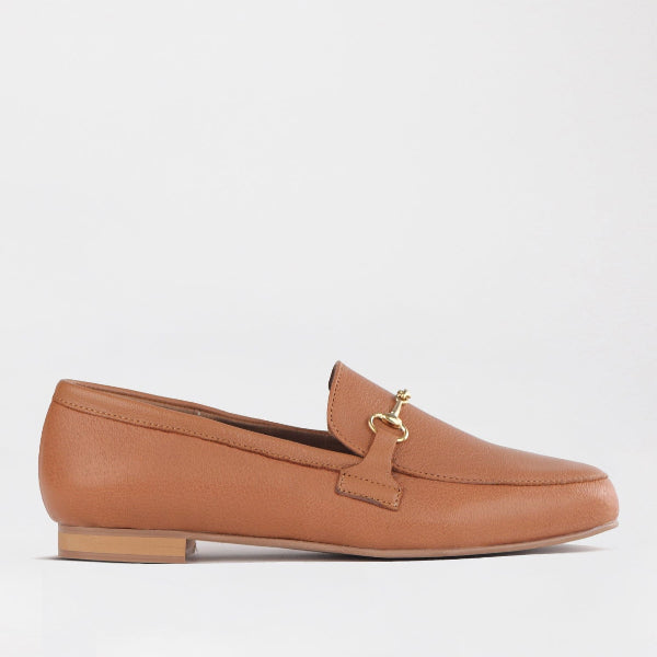 Mary Jane Suede Flat In Brown - 13049