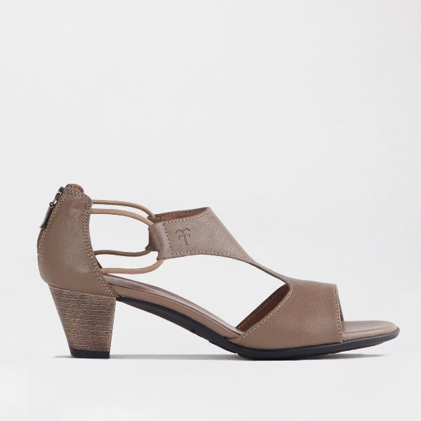 Mary Jane Suede Flat In Brown - 13118